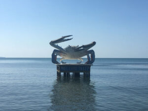 Kep Cambodia crab sculpture