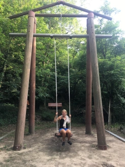 Giant swing in Apsan Park in Daegu South Korea