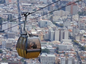 Cable cars in Salta, Argentina