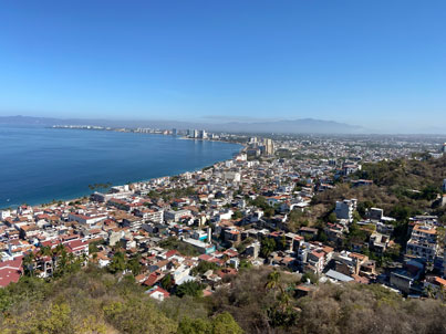 Puerto Vallarta mirador lookout view of the city