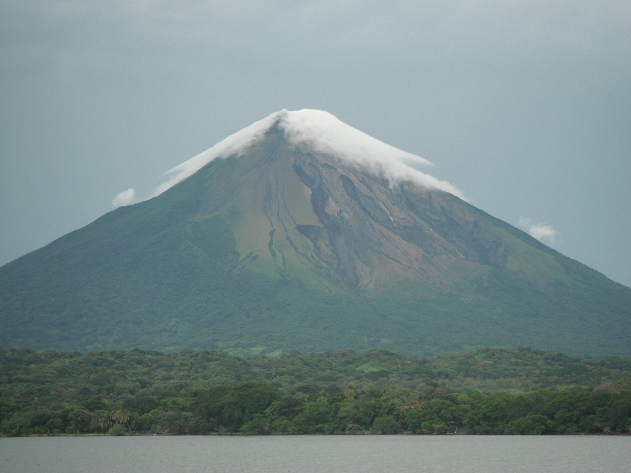 The large volcano located on Ometepe Island in Nicaragua